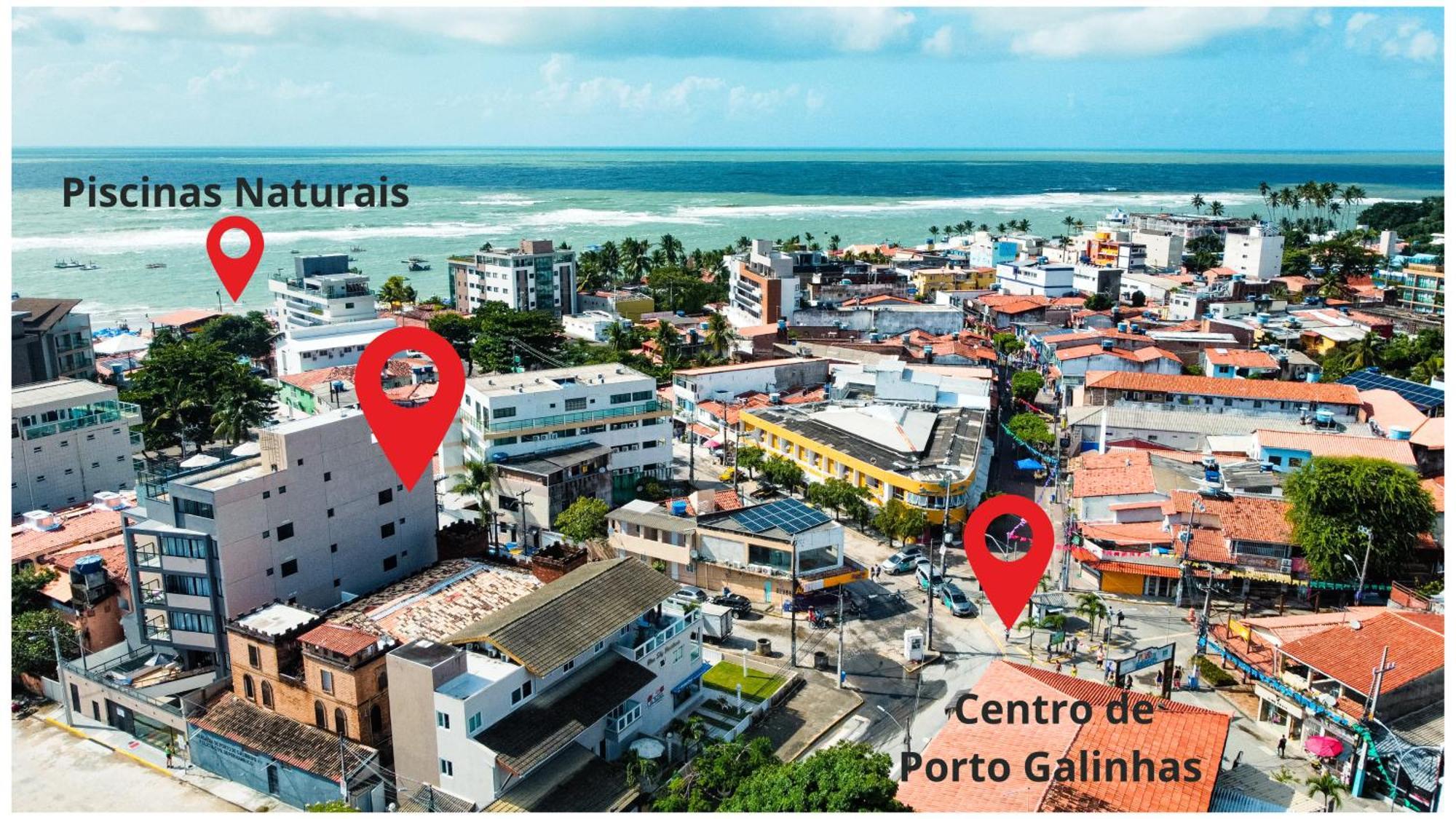 Melhor Localizacao Porto Galinhas 50M Do Mar E Centrinho - Com E Sem Piscina Privativa Family Flats Pôrto das Galinhas エクステリア 写真